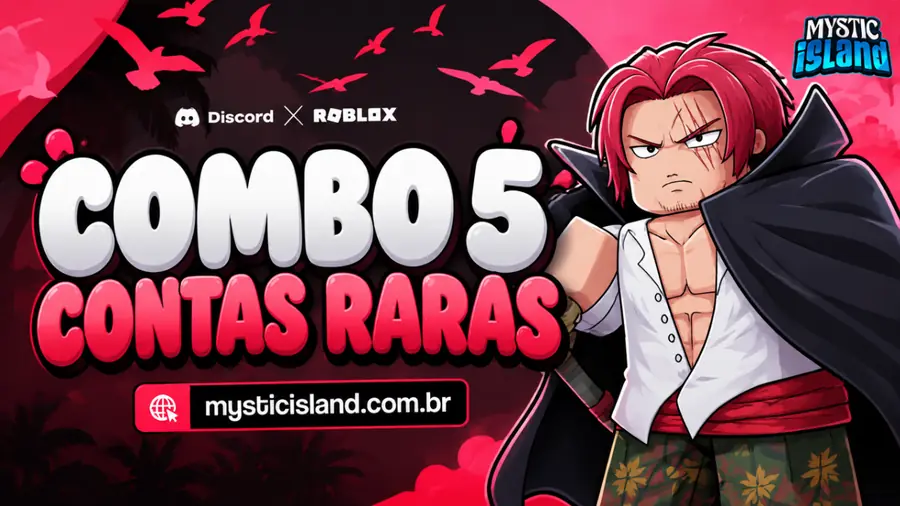 🎉 COMBO 5 CONTAS RARAS